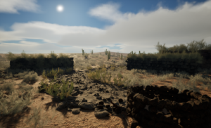 Desert scene in UE5 made with trueSKY